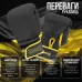 Боксерские перчатки PowerPlay 3021 Украина Черно-желтые 8 унций