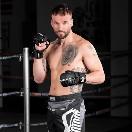 Рукавиці для ММА Phantom APEX Sparring Black S/M