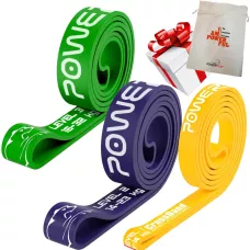 Еспандер для фітнесу і кроссфіту PowerPlay PP_0011 набір 3шт. опір 5-32кг. (сумарно 69кг.)