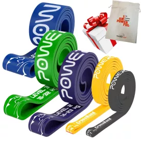 Эспандер для фитнеса и кроссфита PowerPlay PP_0016 набор 5шт. сопротивление 2-45кг. (суммарно 121кг.)