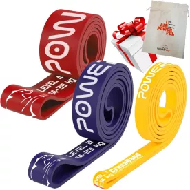 Еспандер для фітнесу і кроссфіту PowerPlay PP_0012 набір 3шт. опір 5-39кг. (сумарно 76кг.)