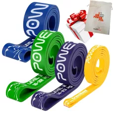 Еспандер для фітнесу і кроссфіту PowerPlay PP_0015 набір 4шт. опір 5-45кг. (сумарно 114кг.)