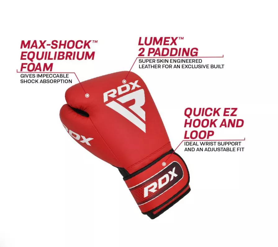 Боксерські рукавички RDX A5 Apex Red 10 ун.