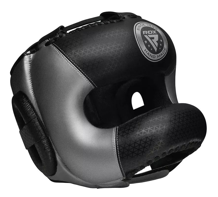 Боксерський шолом з бампером RDX L2 Mark Pro Silver M