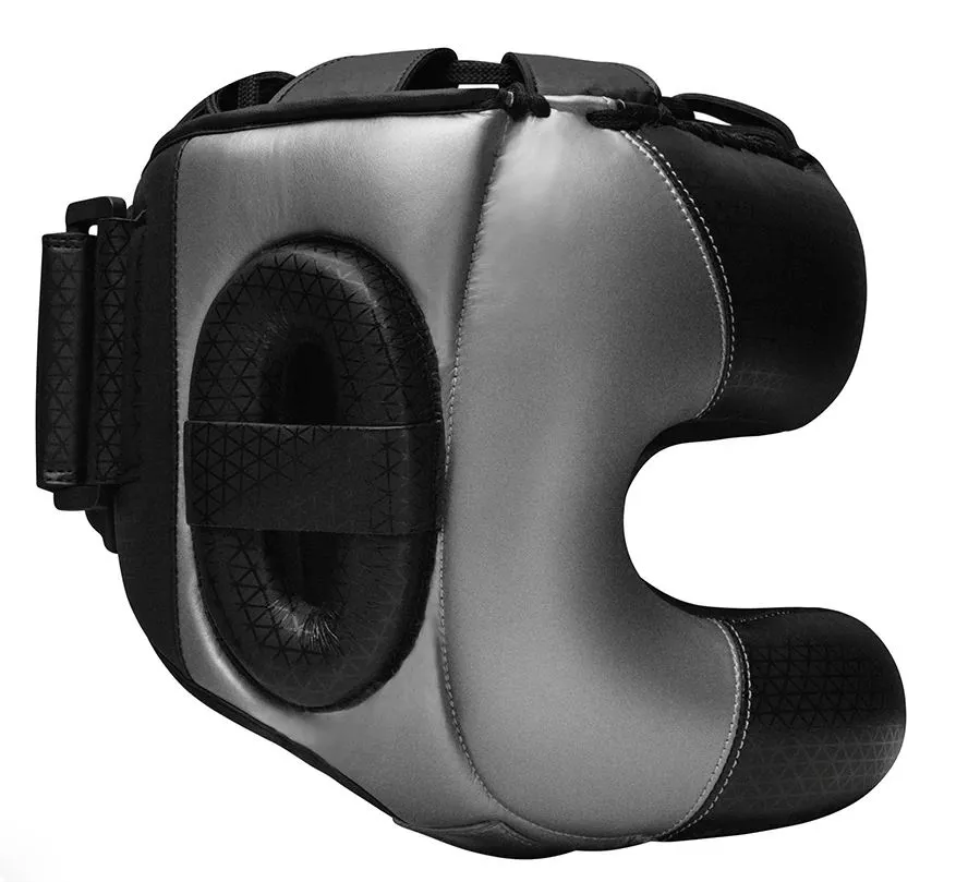 Боксерський шолом з бампером RDX L2 Mark Pro Silver M