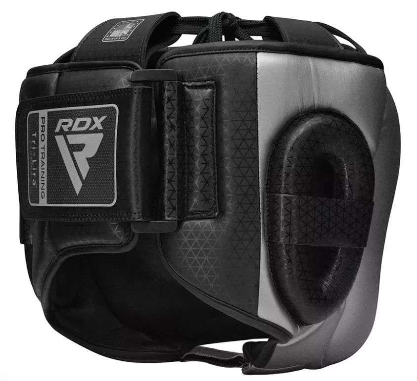 Боксерський шолом з бампером RDX L2 Mark Pro Silver M