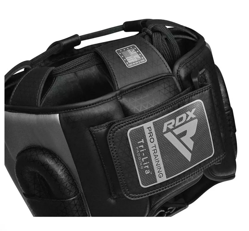 Боксерський шолом з бампером RDX L2 Mark Pro Silver M