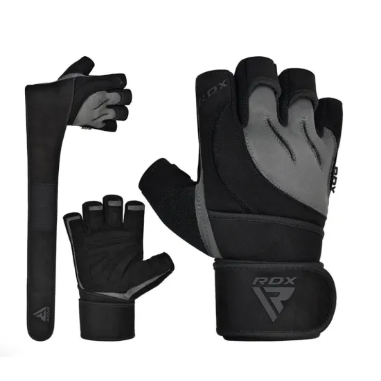 Рукавички для фітнесу RDX L4 Micro Gray/Black S