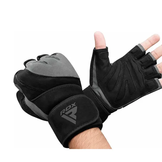 Рукавички для фітнесу RDX L4 Micro Gray/Black S