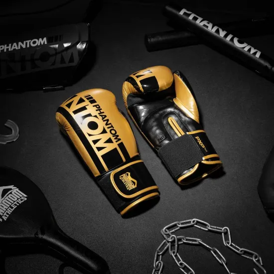 Боксерські рукавиці Phantom APEX Elastic Gold 10 унцій