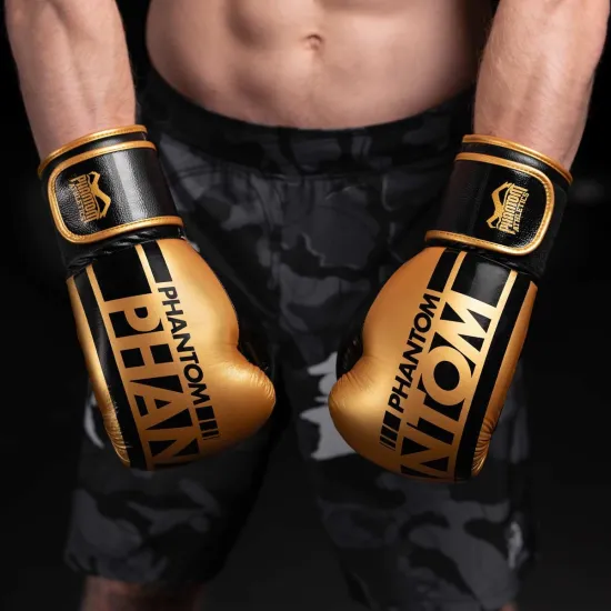 Боксерські рукавиці Phantom APEX Elastic Gold 10 унцій