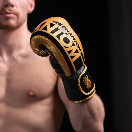 Боксерські рукавиці Phantom APEX Elastic Gold 10 унцій