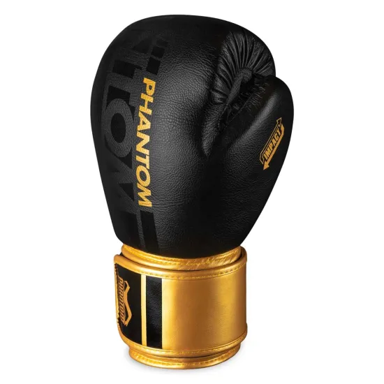 Боксерські рукавиці Phantom APEX Black/Gold 10 унцій