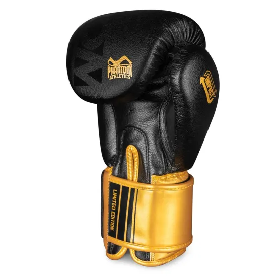 Боксерські рукавиці Phantom APEX Black/Gold 10 унцій