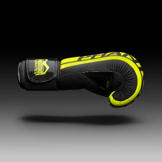 Боксерські рукавиці Phantom APEX Elastic Neon Black/Yellow 10 унцій