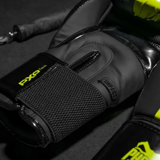 Боксерські рукавиці Phantom APEX Elastic Neon Black/Yellow 10 унцій