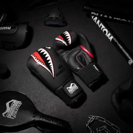 Боксерські рукавиці Phantom Fight Squad Schwarz Black 10 унцій