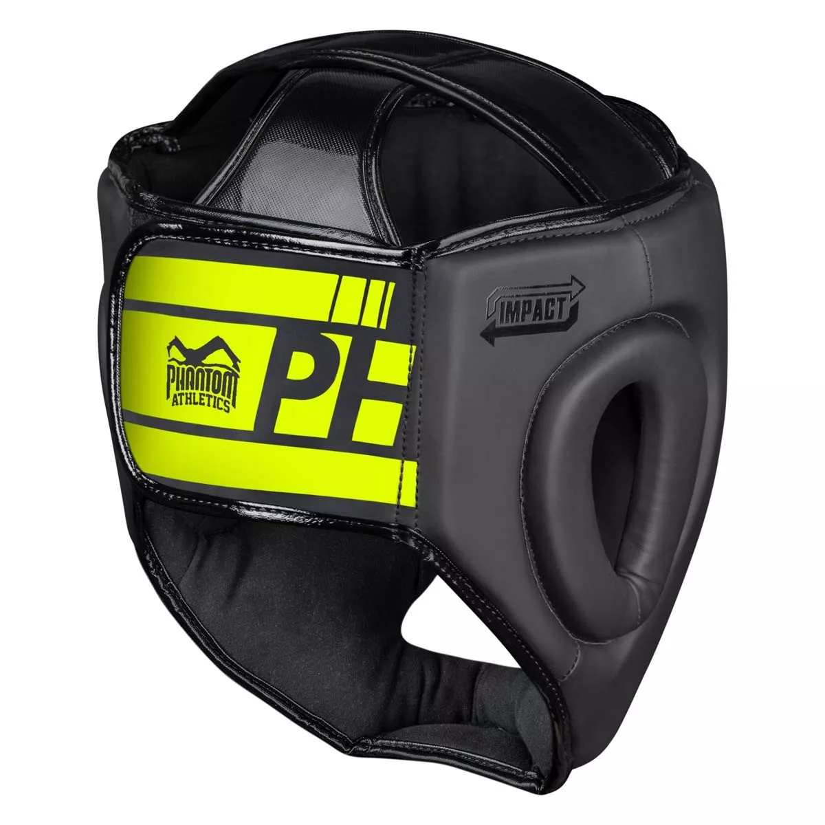 Боксерський шолом Phantom APEX Full Face Neon One Size Black/Yellow-універсальний