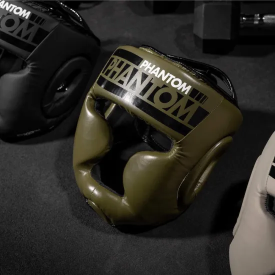Боксерський шолом Phantom APEX Full Face Army Green-універсальний