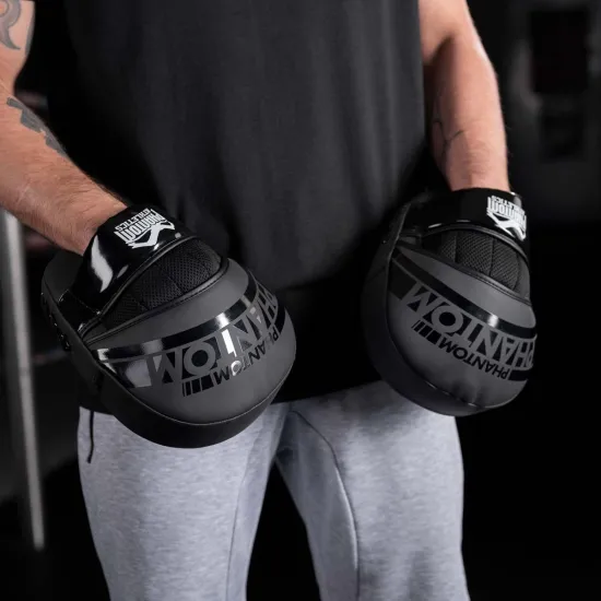 Лапи боксерські Phantom APEX Black-25x19см