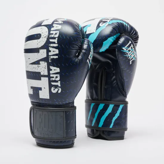Боксерские перчатки Leone GN004 PRIMAL INSTINCT Blue 10 унций
