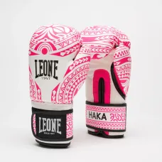 Перчатки для бокса Leone GN329 HAKA White/Pink 10 унций
