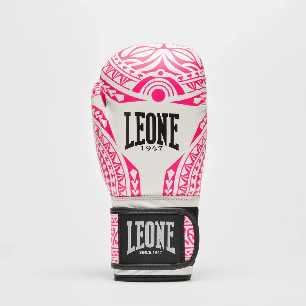 Рукавиці для боксу Leone GN329 HAKA White/Pink 10 унцій