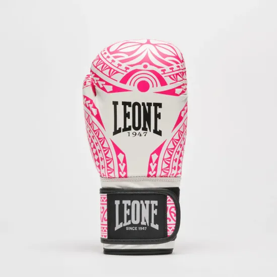 Перчатки для бокса Leone GN329 HAKA White/Pink 10 унций