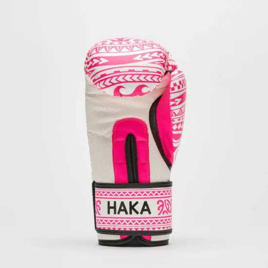 Перчатки для бокса Leone GN329 HAKA White/Pink 10 унций