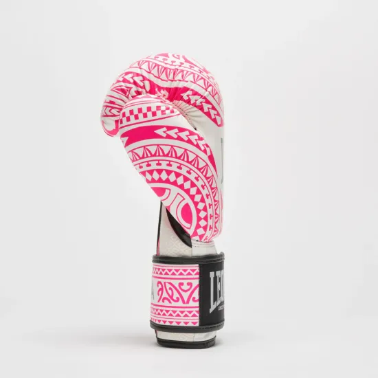 Перчатки для бокса Leone GN329 HAKA White/Pink 10 унций