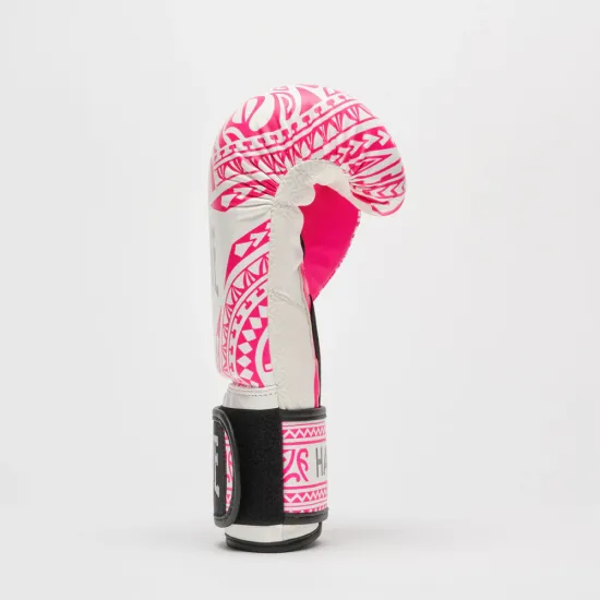 Перчатки для бокса Leone GN329 HAKA White/Pink 10 унций