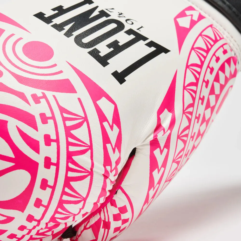 Рукавиці для боксу Leone GN329 HAKA White/Pink 10 унцій