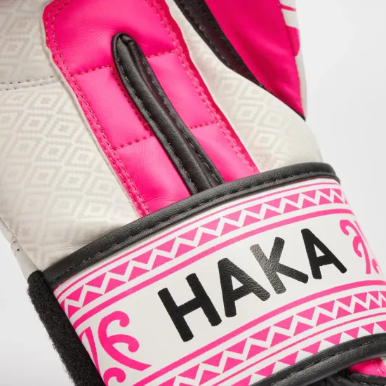 Перчатки для бокса Leone GN329 HAKA White/Pink 10 унций
