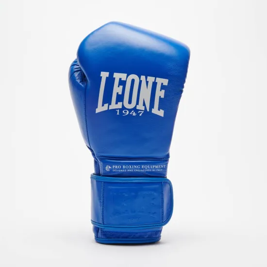 Боксерские перчатки Leone Greatest Blue 10 унций (бинты 4 м. в комплекте)