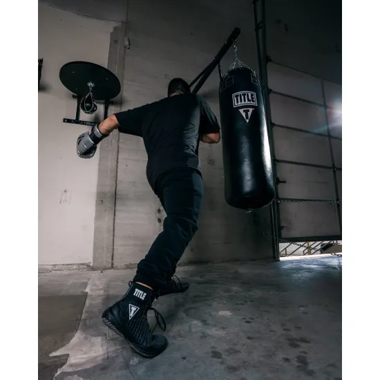 Обувь для бокса TITLE Boxing Predator II Shoes 2.0 Black/Grey-38,5