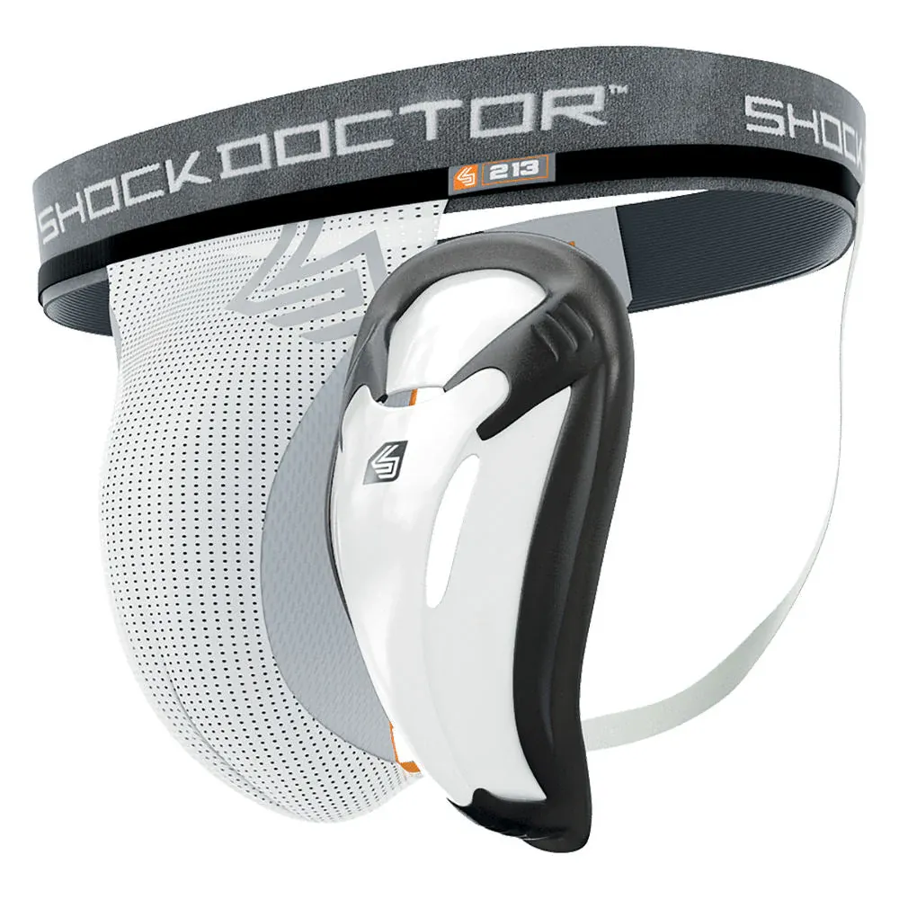 Защита паха Shock Doctor Supporter with Protective Cup White-S