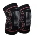 Наколенники спортивные PowerPlay PP-4099 Knee SupportЧерно/Красные (2шт)-S/M