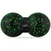 Масажний м'яч подвійний PowerPlay PP-4353 Epp foam peanut ball (d12*24cm.) Чорно/Зелений