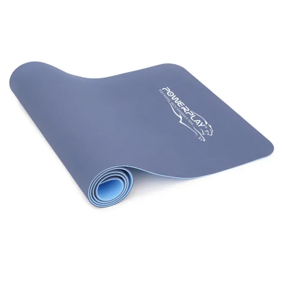 Коврик для йоги и фитнеса PowerPlay 4150 TPE Premium Performance Mat Океанический (183x61x0.6 см.)