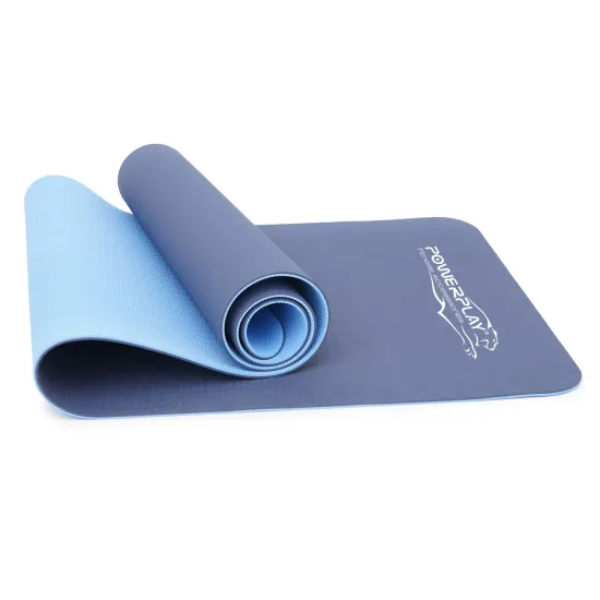 Коврик для йоги и фитнеса PowerPlay 4150 TPE Premium Performance Mat Океанический (183x61x0.6 см.)
