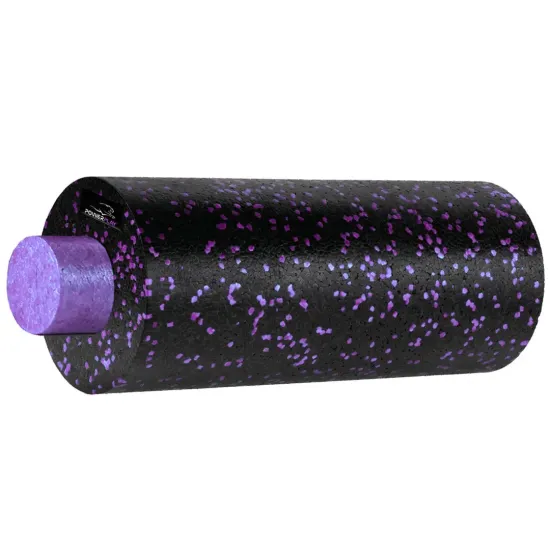 Массажный набор PowerPlay PP_4015 EPP Foam Roller Set 4in1 (2-я роллы + 2-я мячи) Черно-Фиолетовый