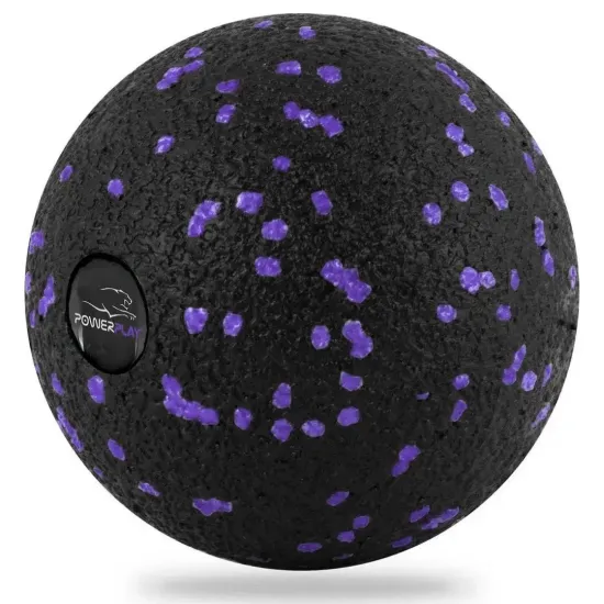 Массажный набор PowerPlay PP_4015 EPP Foam Roller Set 4in1 (2-я роллы + 2-я мячи) Черно-Фиолетовый