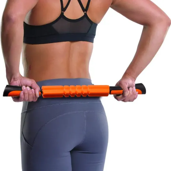 Массажный набор PowerPlay PP_4015 EPP Foam Roller Set 4in1 (2-я роллы + 2-я мячи) Черно-Фиолетовый