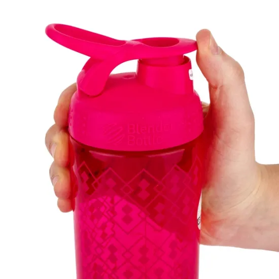 Шейкер BlenderBottle SportMixer Signature Sleek 820ml Pink Geo Lace