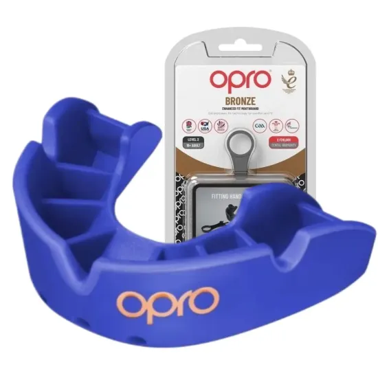 Капа OPRO Bronze Blue-детская