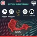 Капа OPRO Silver Black/Red-детская