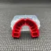 Капа OPRO Silver Black/Red-детская