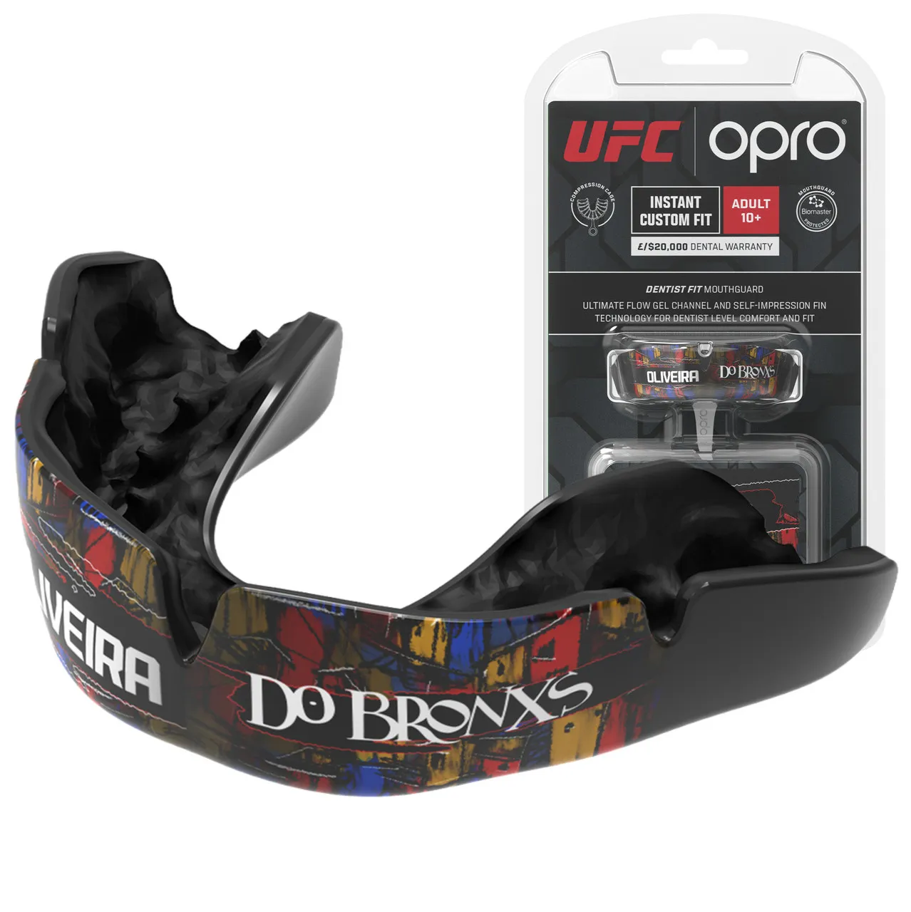 Капа OPRO UFC Fighter Collection Oliveira доросла (вік 11+) Blackl (art.102529009)