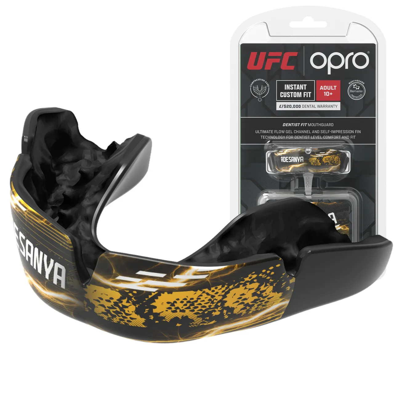 Капа OPRO UFC Fighter Collection Israel Adesanya-взрослая