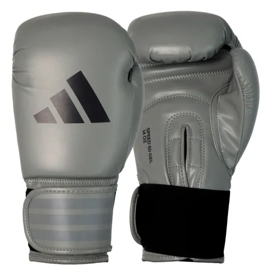 Боксерские перчатки Adidas Speed 50 Серые-10 унций